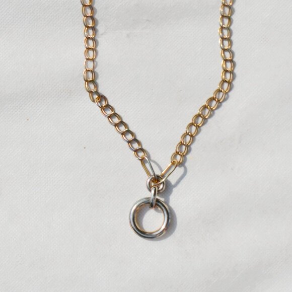 Bronze Handmade Contemporary Loop Necklace - Picture 1 of 5